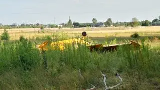 Awaryjne lądowanie awionetki pod Legionowem