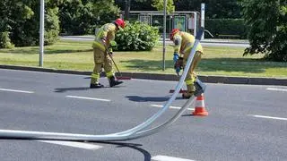 Zderzenie czterech aut na Żwirki i Wigury