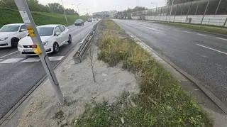 Uprzątnięto rozlany beton 