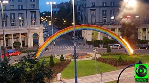 Tęcza znów w ogniu. Policja zatrzymała dwie osoby