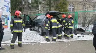 Zderzenie opla z BMW na Żoliborzu