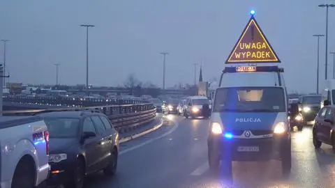 Zderzenie na zjeździe w Modlińską