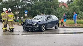 Wypadek w miejscowości Krubin