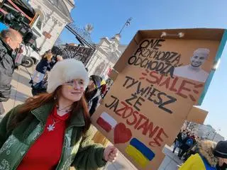 Protest na Krakowskim Przedmieściu 