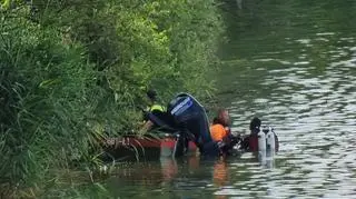 Akcja poszukiwawcza w stawach Glinianki