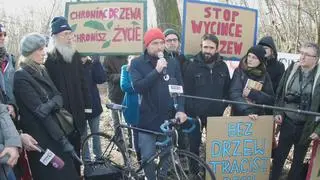 Protest przy Wybrzeżu Helskim