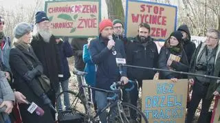 Protest przy Wybrzeżu Helskim