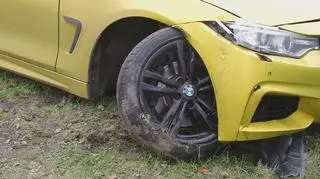 BMW na pasie zieleni