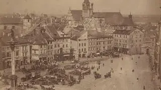 Plac Zamkowy w roku 1870