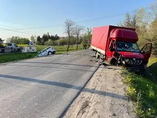 Czołowe zderzenie pod Pułtuskiem