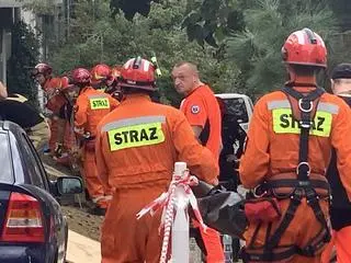 Wypadek przy ocieplaniu budynku przy Belgijskiej