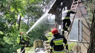 Pożar przy ul. Matejki