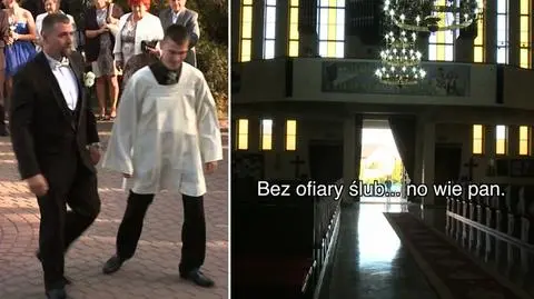 Ksiądz chciał 700 złotych, pan młody poprosił o cennik