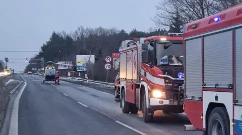 Zderzenie na krajowej "siódemce" w Łazach