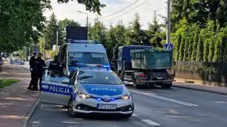 Potrącenie pieszej na pasach w Legionowie 