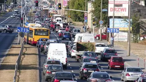 Potrącenie i korki na Radzymińskiej