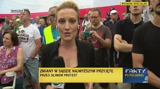 Protest przed Sejmem