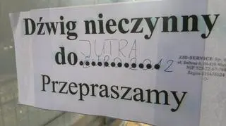 Znaczący dopisek - fot. tvnwarszawa.pl