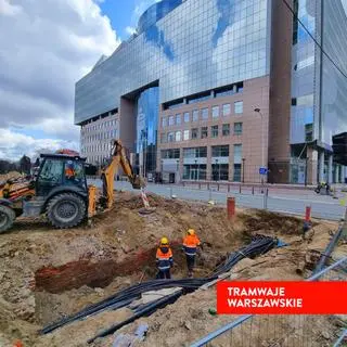 Na budowie linii tramwajowej do Wilanowa odkryto mury dawnej zajezdni