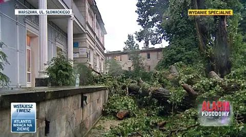 Znieszcenia w rejonie ul. Słowackiego
fot. TVN 24