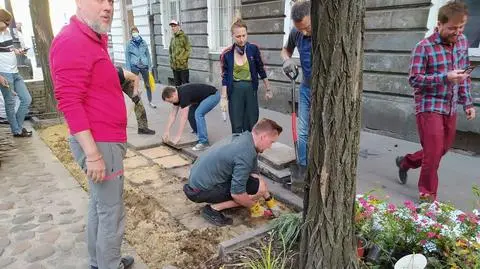 Rozebrali chodnik i zasadzili zieleń. Drogowcy: pewnie chcieli dobrze, ale sprawili nam kłopot