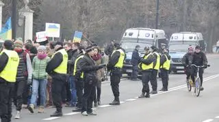 Policja zabezpiecza protest