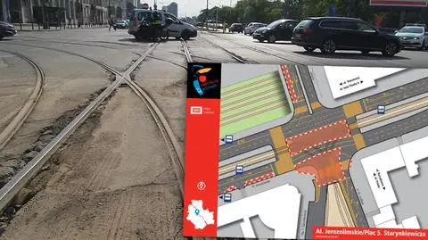 Tramwajarze będą pracować w Alejach Jerozolimskich. Utrudnienia