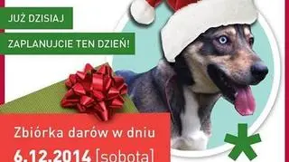 Plakat "Zostań naszym Mikołajem"