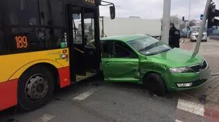 Zderzenie z udziałem autobusu 