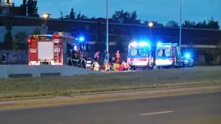 Motocyklista wypadł z drogi