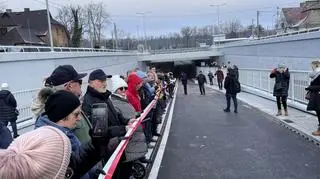 Otwarcie tunelu pod torami kolejowymi w Sulejówku