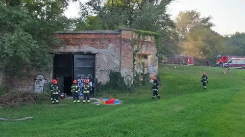 Pożar zabytkowej rotundy w Śródmieściu