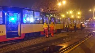 Pożar tramwaju na pętli Okęcie