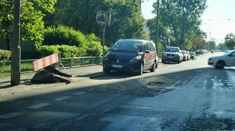 Awaria na Górnośląskiej. Fragment ulicy był zamknięty