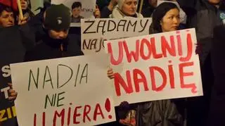 Demonstracja przed ambasadą