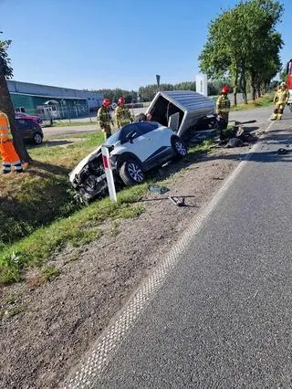 Wypadek koło Ciechanowa