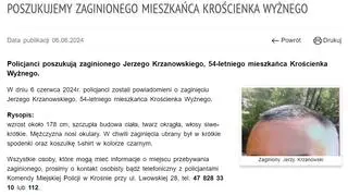 Komunikat policji w Krośnie