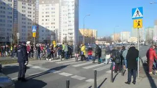 Protest na Umińskiego 