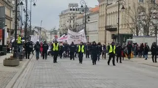 Przemarsz protestujących