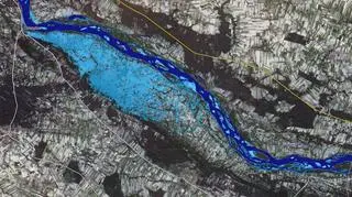 Takie zdjęcia z satelity wykonano w czasie powodzi w ubiegłym roku fot. CBK PAN