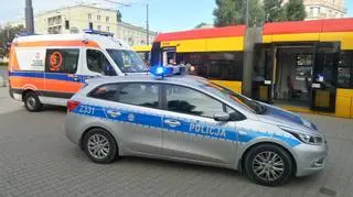 Wstrzymany ruch tramwajów w al.Waszyngtona