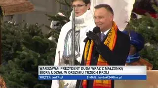 Prezydent Andrzej Duda przemawiał na placu Piłsudskiego