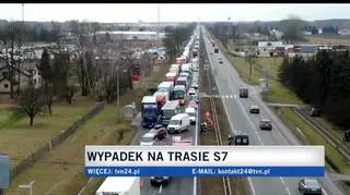 Jedna osoba została ranna w wypadku