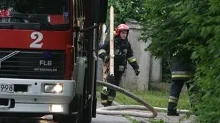 Akcja strażaków we Włochach