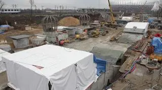 Budowa stacji Stadion Narodowy