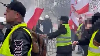 Protest rolników, policyjne nagrania