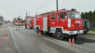 Pożar warsztatu w Zielonkach