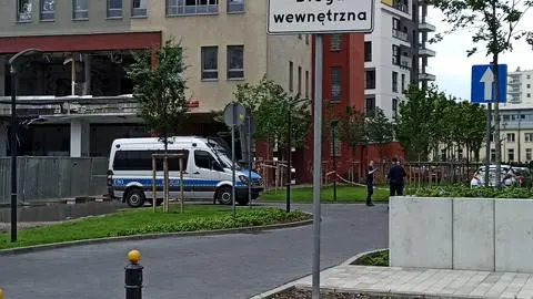 Działania policji przy Wolskiej