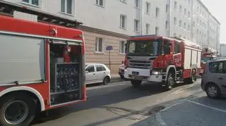 Pożar w bloku na Barskiej