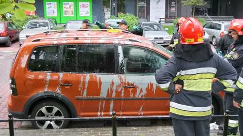 Oblał samochody nieznaną substancją. Policja zatrzymała 33-latka
